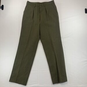 1969 VTG Wool Military Pants Green Utility Cold War Vietnam EUC‎ 30x29 *Flaw*